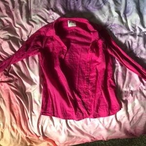 Pink long sleeve cover up